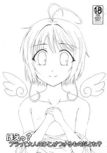 [Wonder Stroke (Mishima Shimon)] Hoe? Bra tte Otona no Hito ga Tsukeru mono da yo ne? (Cardcaptor Sakura)